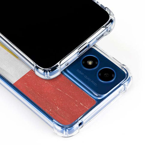 Egyptian Flag Distressed Moto G Play 4G (2024) Clear Case